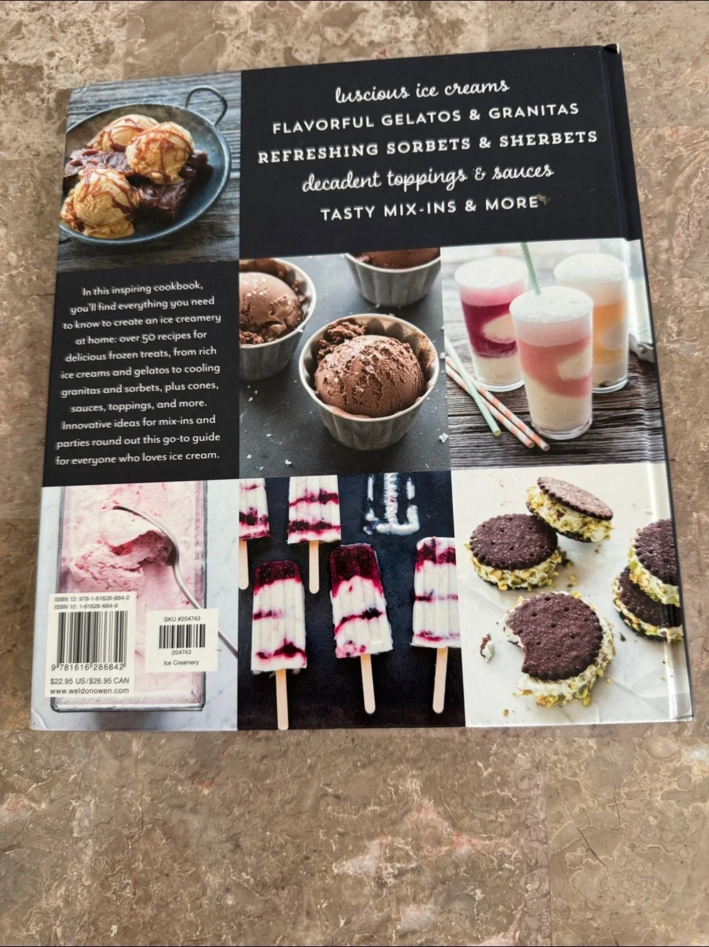 The Ice Creamery Cookbook by - Black Cover